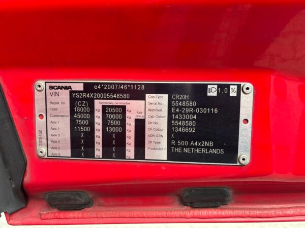Scania R500 | 2019 Full air hydraulik - Afbeelding 11