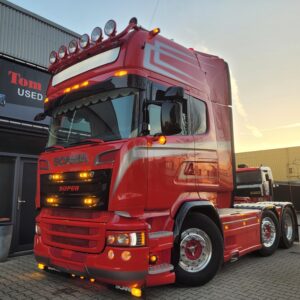 Scania R520 Toplline twinsteer 2015 full air retarder hydrauliks euro6