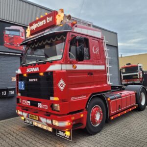 Scania 143 V8 500 streamline wheelbase 360 1995   topcondition open pipe original dutch truck