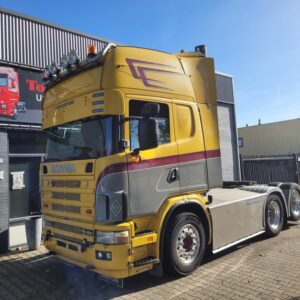 Scania 164 topline 6X2 manual retarder steel/air 2004 boogie euro 3